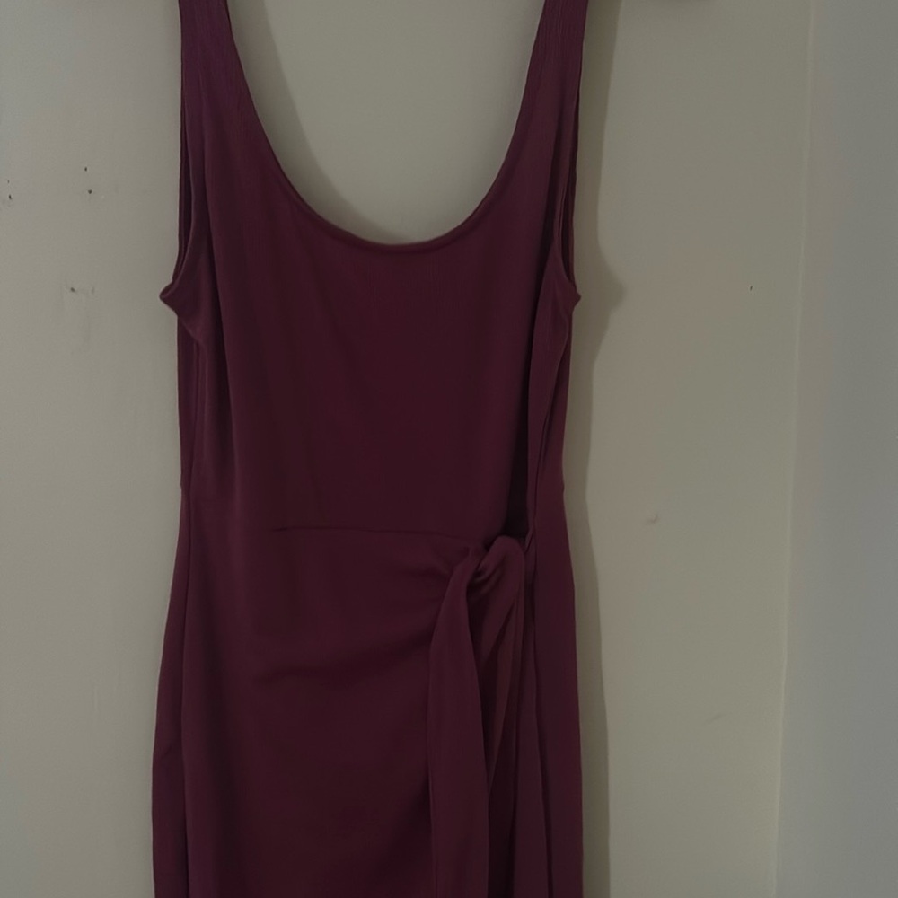 Magenta tie dress